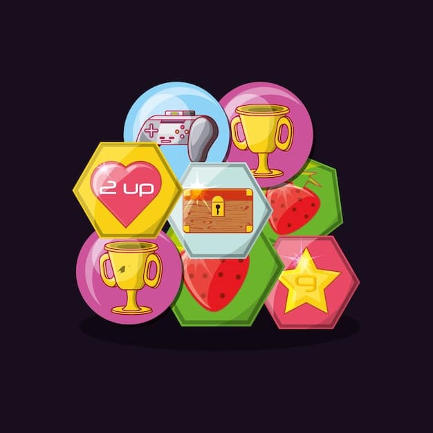 Close-up of new item icons introduced in the Mobile Legends 2025 patch. The icons are displayed in high detail, showing unique designs and color schemes that represent their function and stats.