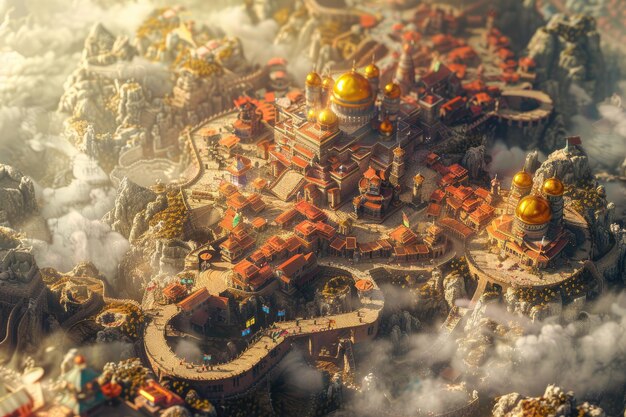 A dynamic screenshot from an Indonesian indie strategy game, showing a battle scene with intricate unit designs and special effects. The perspective should be top-down, showcasing the strategic layout of the battlefield and the tactical decisions players must make.
